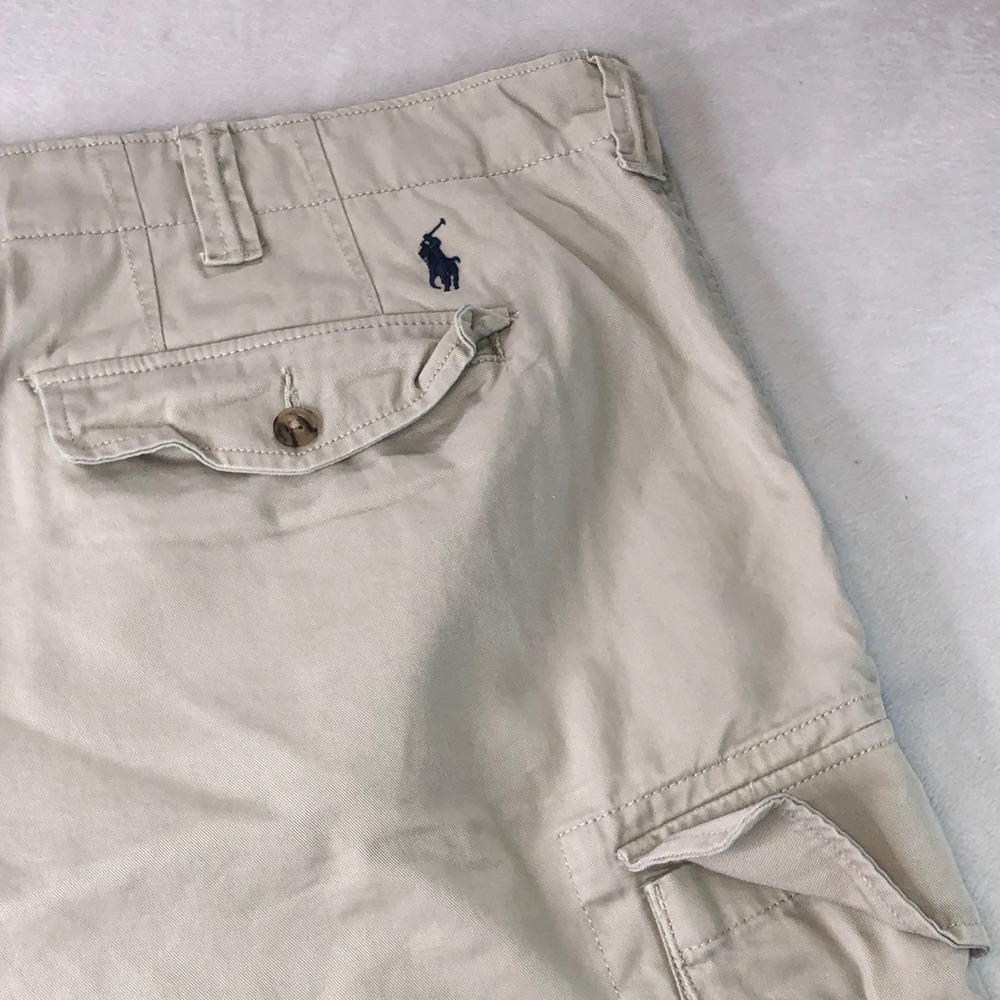 Polo Ralph Lauren Cargo Shorts Mens 48B (50B fits)Khaki Tan Relaxed Fit Gorpcore